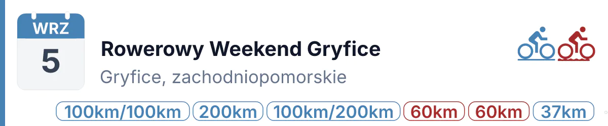 Rower · SZOSA · 5 września 2026 · Zachodniopomorskie