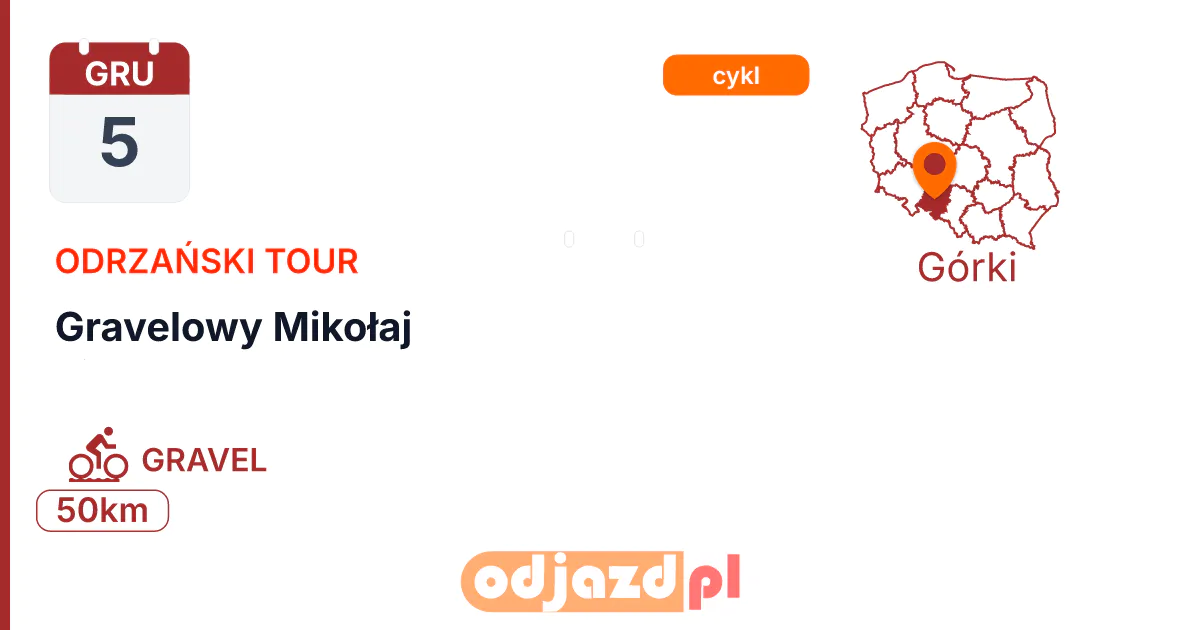 Gravelowy Mikołaj — Rower · GRAVEL, 5 grudnia 2026, Górki