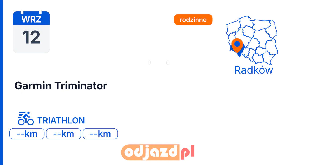 Garmin Triminator — Triathlon · TRIATHLON, 12 września 2026, Radków