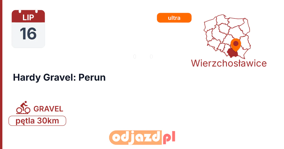 Hardy Gravel: Perun — Rower · GRAVEL, 16 lipca 2027, Wierzchosławice