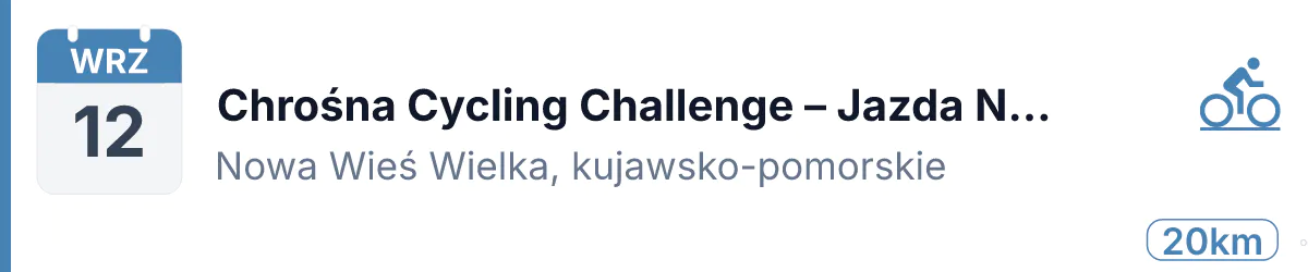 Rower · SZOSA · 12 września 2026 · Kujawsko-pomorskie