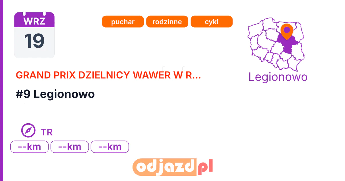 #9 Legionowo — Na orientację · TR, 19 września 2026, Legionowo