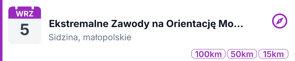 Na orientację · TR · 5 września 2026 · Małopolskie