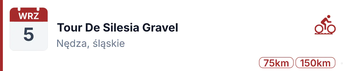 Rower · GRAVEL · 5 września 2026 · Śląskie