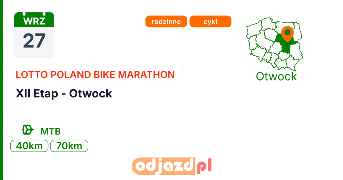 XII Etap - Otwock — Rower · MTB, 27 września 2026, Otwock