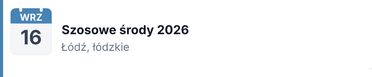Rower · SZOSA · 16 września 2026 · Łódzkie