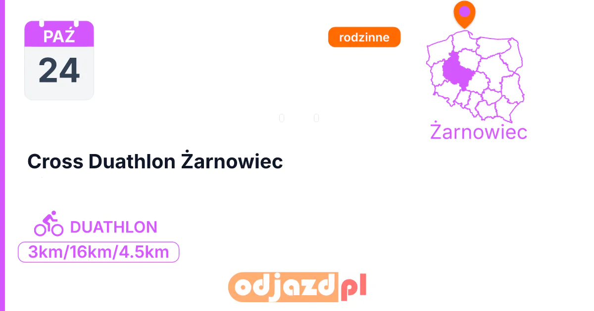 Cross Duathlon Żarnowiec — Duathlon · DUATHLON, 24 października 2026, Żarnowiec