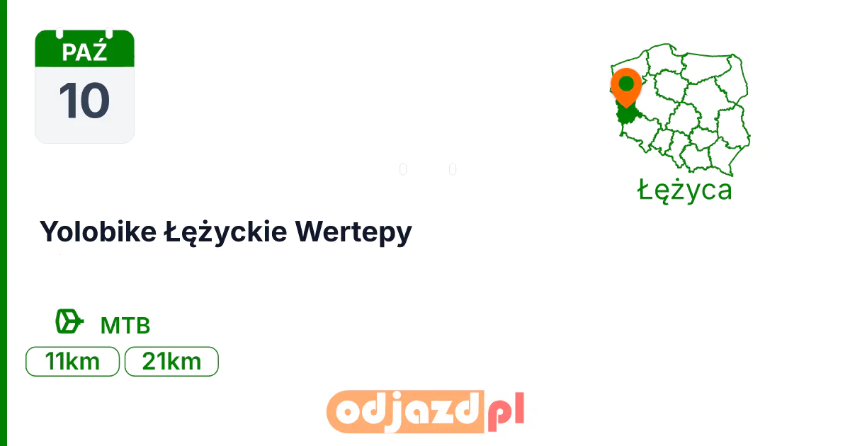 Yolobike Łężyckie Wertepy — Rower · MTB, 10 października 2026, Łężyca