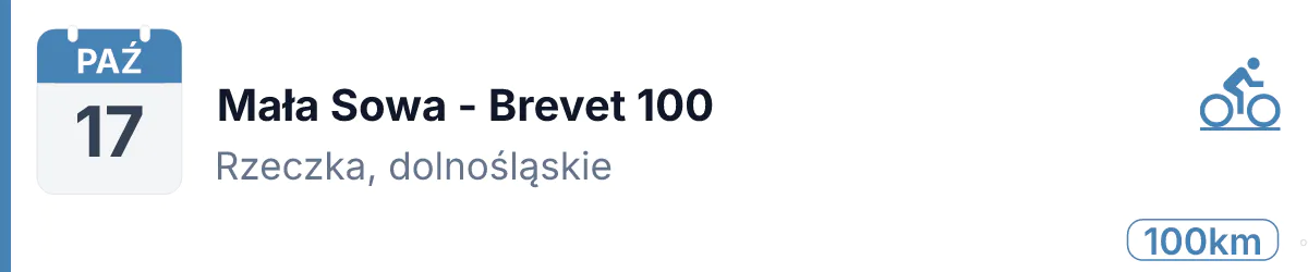 Rower · SZOSA · 17 października 2026 · Dolnośląskie