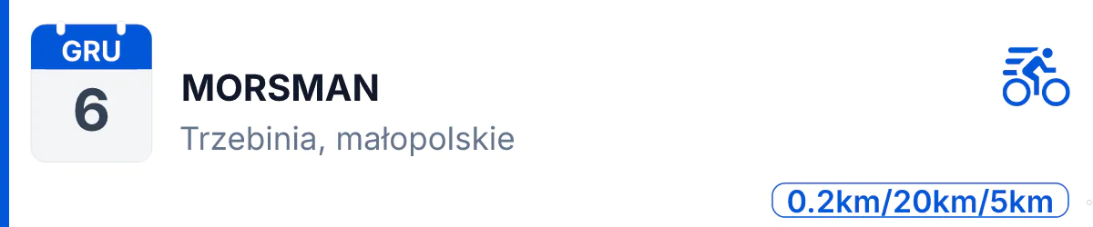 Triathlon · TRIATHLON · 6 grudnia 2026 · Małopolskie