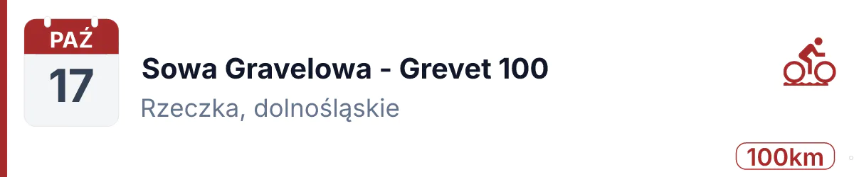 Rower · GRAVEL · 17 października 2026 · Dolnośląskie