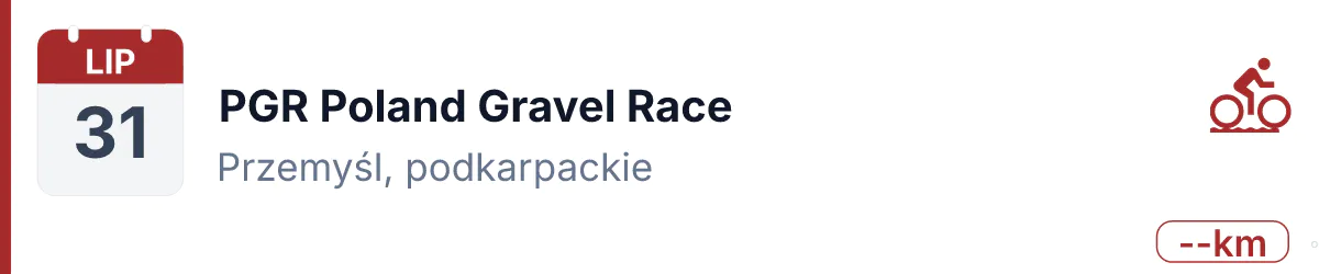 Rower · GRAVEL · 31 lipca 2027 · Podkarpackie