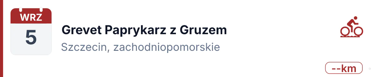 Rower · GRAVEL · 5 września 2026 · Zachodniopomorskie