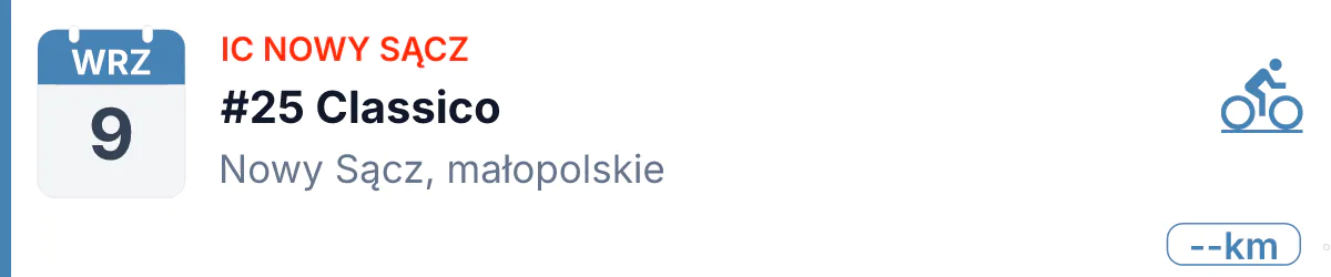 Rower · SZOSA · 9 września 2026 · Małopolskie