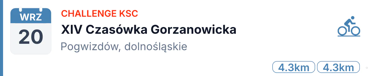 Rower · SZOSA · 20 września 2026 · Dolnośląskie