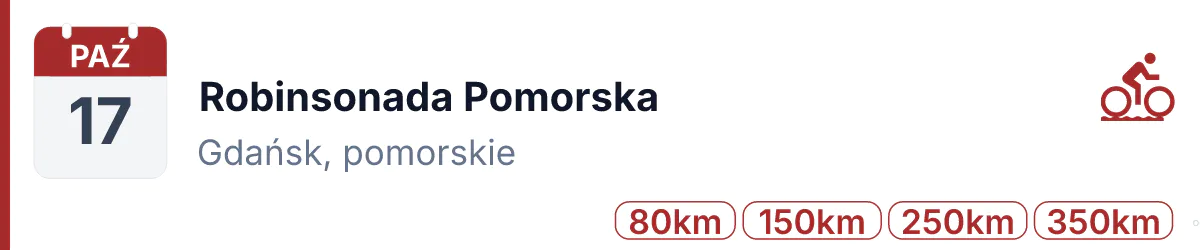 Rower · GRAVEL · 17 października 2026 · Pomorskie