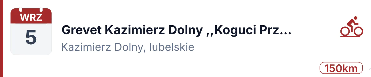 Rower · GRAVEL · 5 września 2026 · Lubelskie