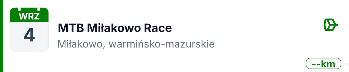 Rower · MTB · 4 września 2027 · Warmińsko-mazurskie