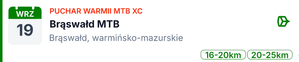 Rower · MTB · 19 września 2026 · Warmińsko-mazurskie