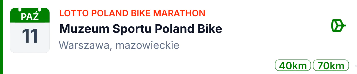 Rower · MTB · 11 października 2026 · Mazowieckie