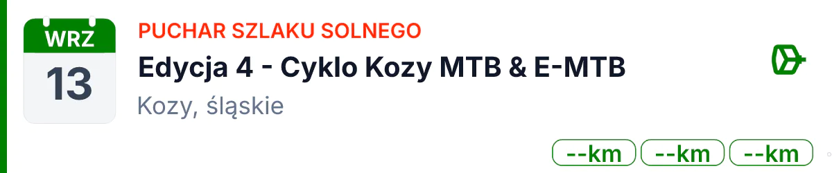 Rower · MTB · 13 września 2026 · Śląskie