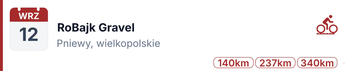 Rower · GRAVEL · 12 września 2026 · Wielkopolskie
