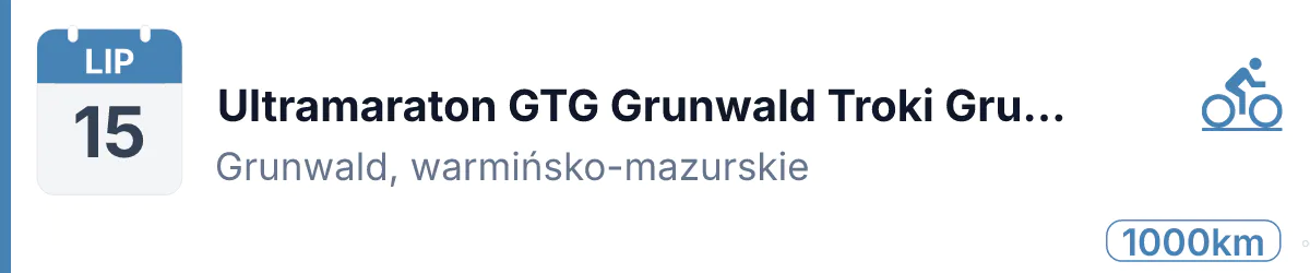 Rower · SZOSA · 15 lipca 2027 · Warmińsko-mazurskie