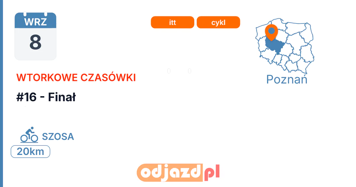 #16 - Finał — Rower · SZOSA, 8 września 2026, Poznań