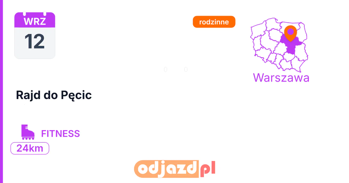 Rajd do Pęcic — Rolki · FITNESS, 12 września 2026, Warszawa
