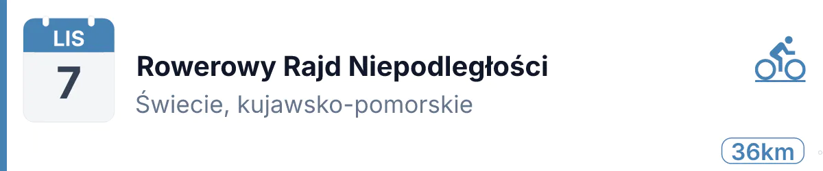 Rower · SZOSA · 7 listopada 2026 · Kujawsko-pomorskie